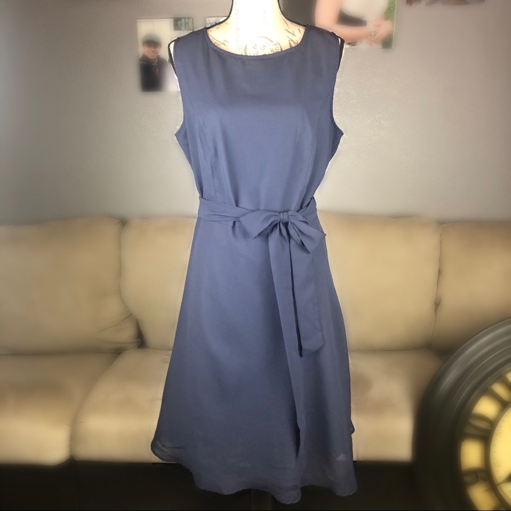 ‼️MOVING SALE‼️A-line Chiffon Dress with Belt